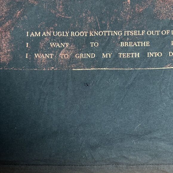 Holy Fawn Post Metal Shoegaze Pulp Fiction Band T-Shirt Black Size 2XL - Picture 3 of 3